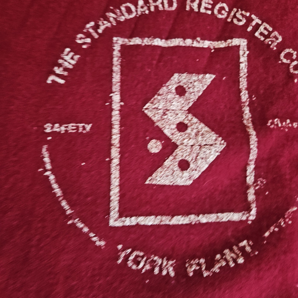 The Standard Register Company York Plant Wool Blanket 37" X 58" Advertising